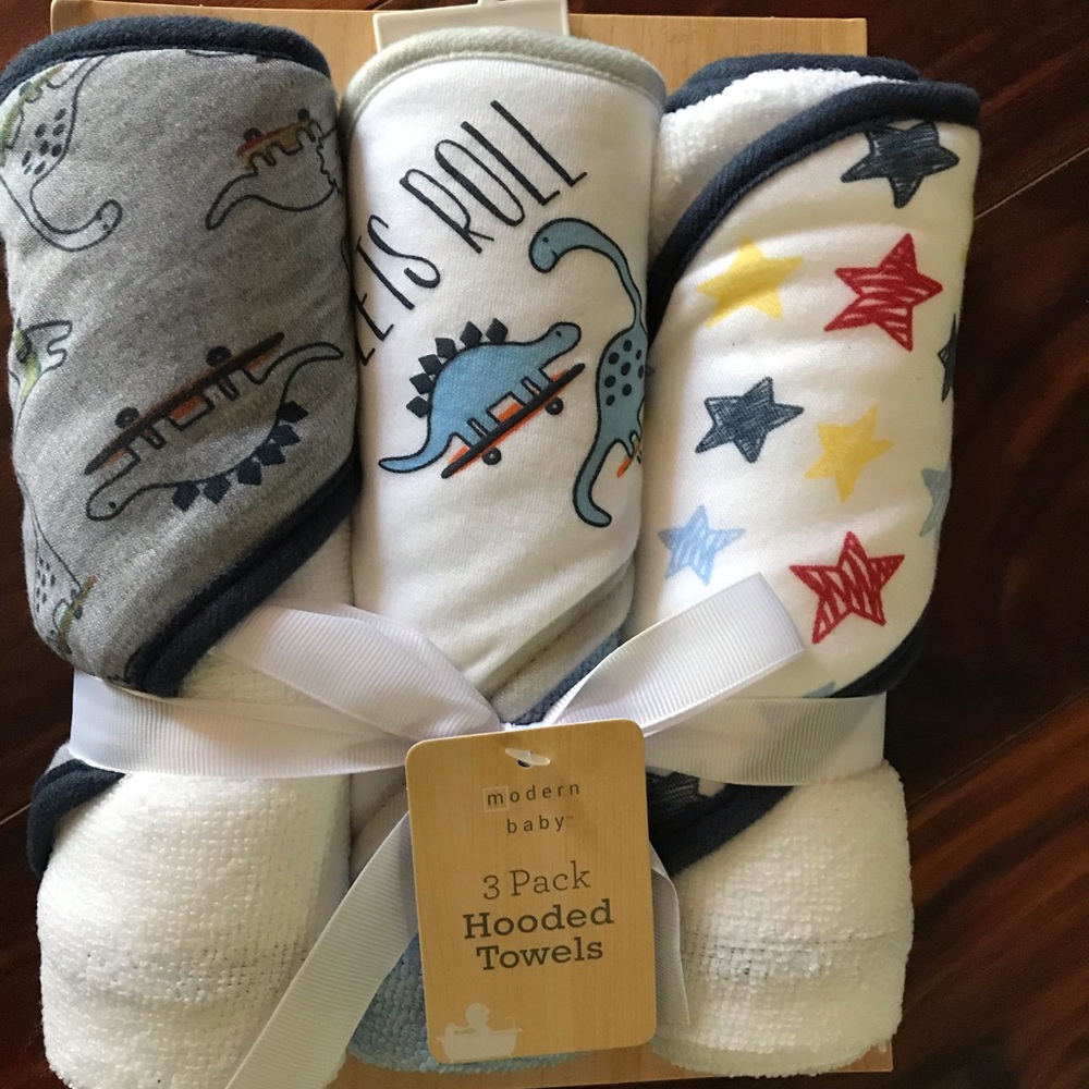NWT 6 Pack Hooded Baby Towels